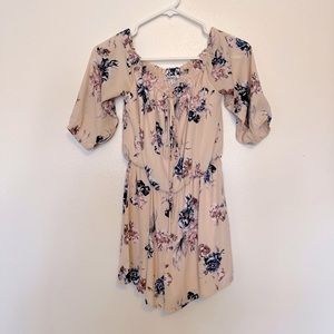 Papaya off the shoulder romper size small